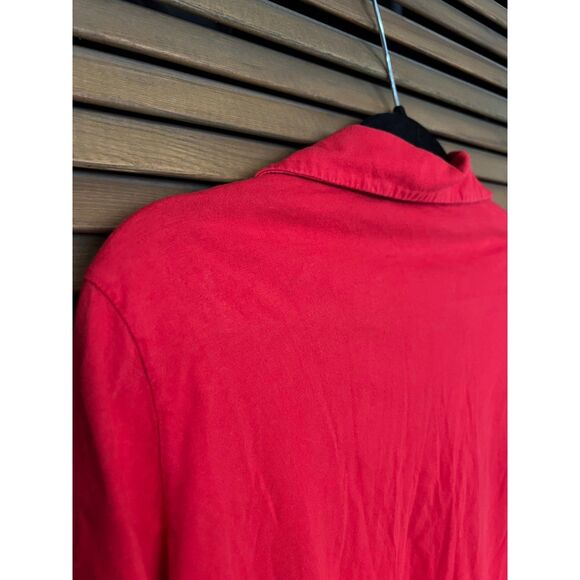 Big Bud Press Knit Polo in Mustang Red Size Medium - Picture 4 of 5